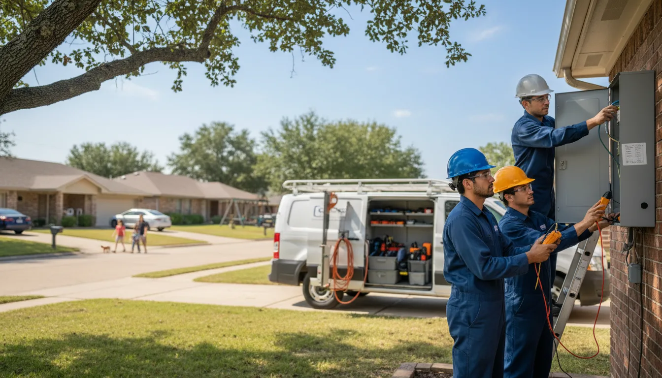 Certified electrician providing emergency electrical services in Odessa, NE